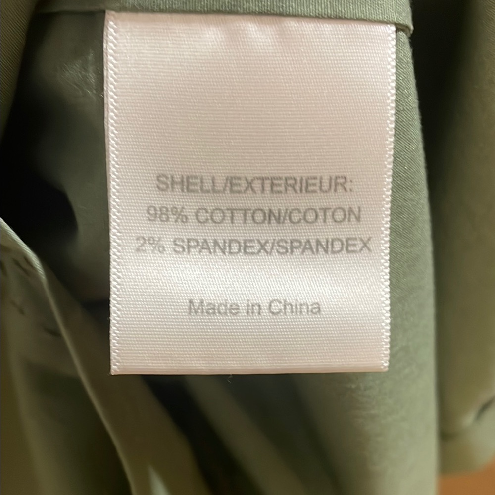 Tory Burch Olive Green Utility Shirt Dress - Picture 6 of 8